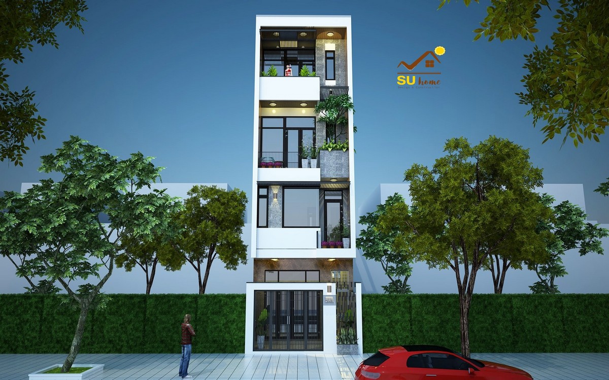 Nhà ở kết hợp căn hộ cho thuê  - 04 tầng